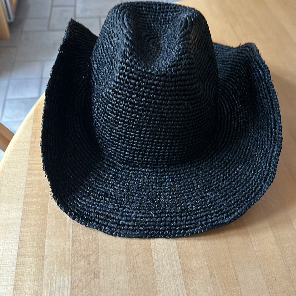Monday Swimwear Black Raffia Hat - Picture 4 of 6